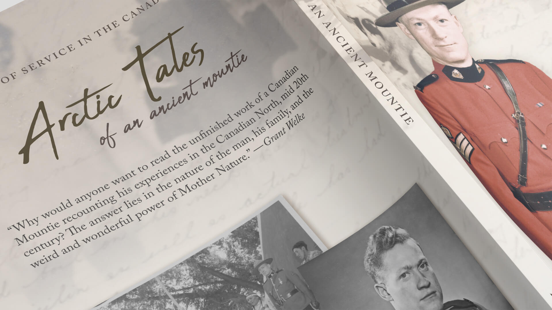 Amplify Digital Marketing Corporation, Welke Publishing, Design, Arctic Tales of an Ancient Mountie, Portfolio Image, Welke Publishing, Design, Arctic Tales of an Ancient Mountie, Portfolio Image,