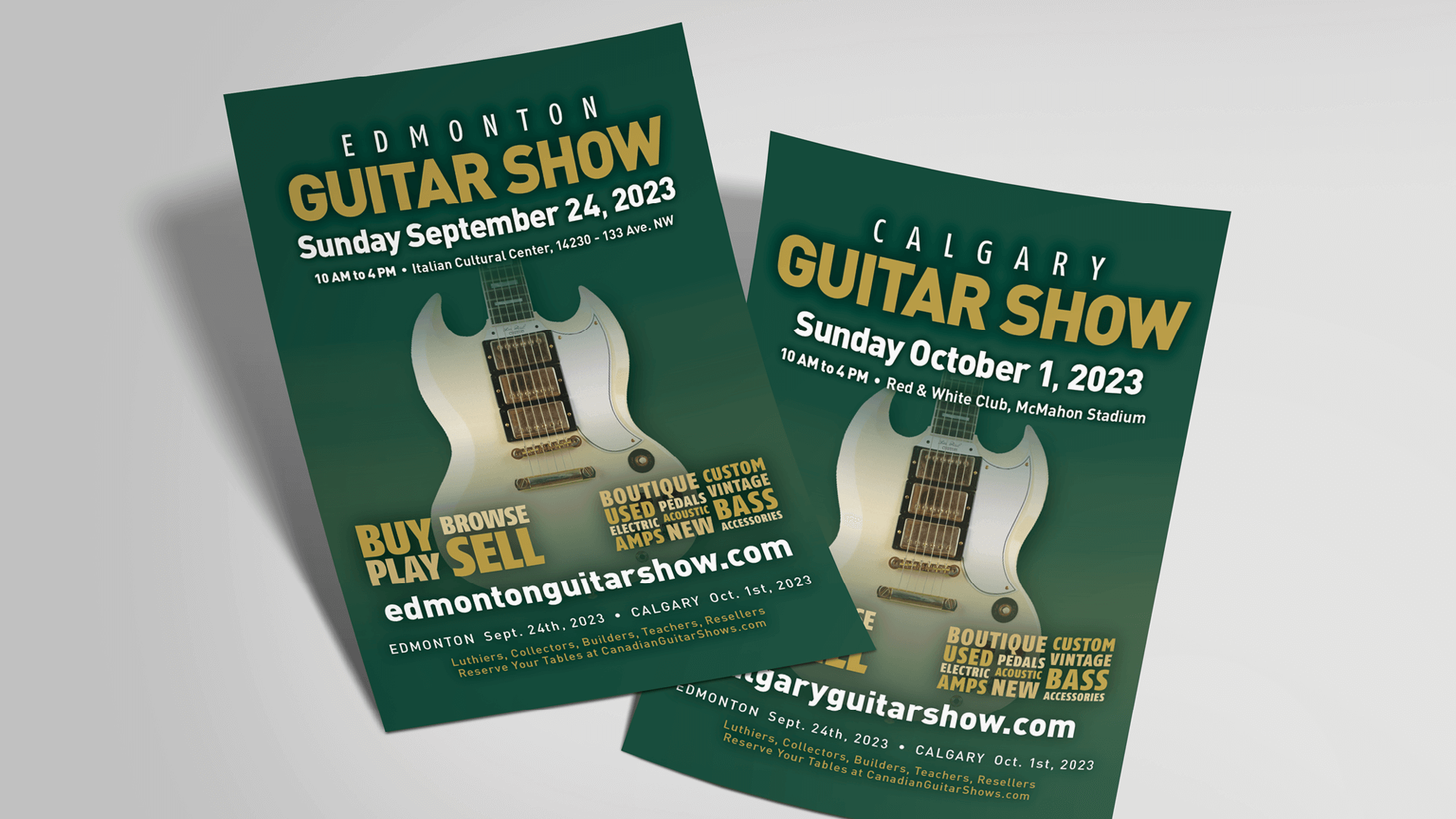 Canadian Guitar Shows, Print, Calgary & Edmonton Guitar Shows, Portfolio Image