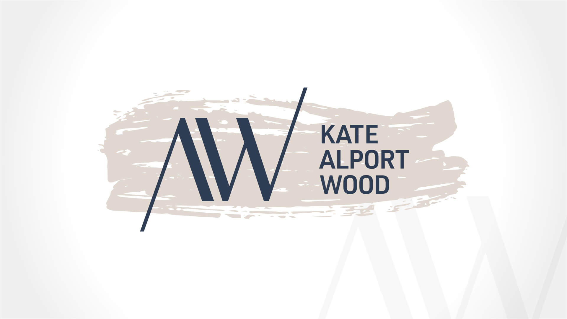 Kate Alport Wood Consulting, Logo, Kate Alport Wood Logo, Visual Identity, Portfolio Image