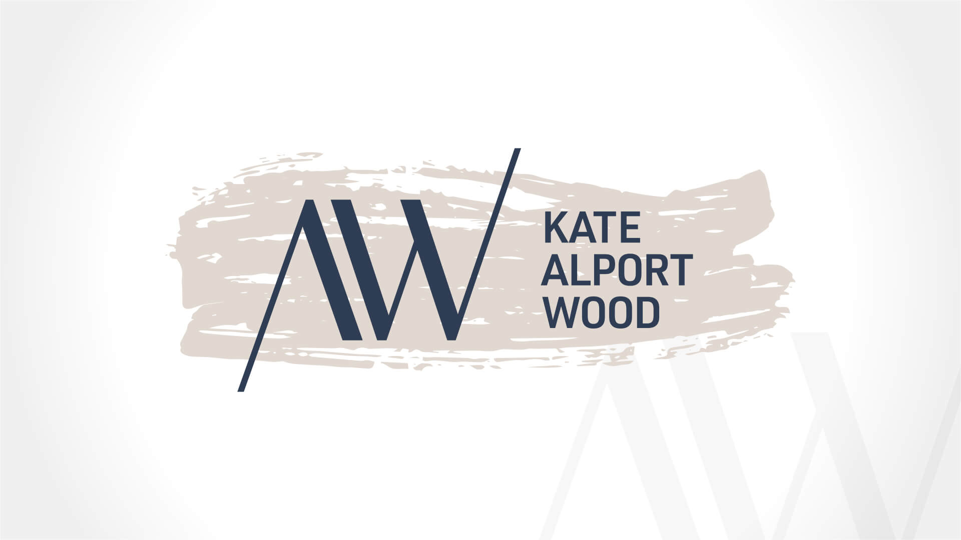 Amplify Digital Marketing Corporation, Kate Alport Wood Consulting, Logo, Kate Alport Wood Logo, Visual Identity, Portfolio Image Kate Alport Wood Consulting, Logo, Kate Alport Wood Logo, Visual Identity, Portfolio Image