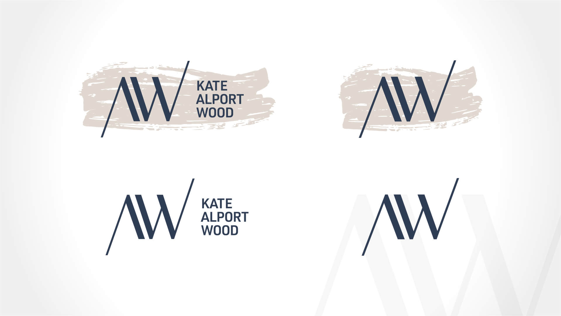 Amplify Digital Marketing Corporation, Kate Alport Wood Consulting, Logo, Kate Alport Wood Logo, Visual Identity, Portfolio Image, Flexible logo usage options. Kate Alport Wood Consulting, Logo, Kate Alport Wood Logo, Visual Identity, Portfolio Image, Flexible logo usage options.