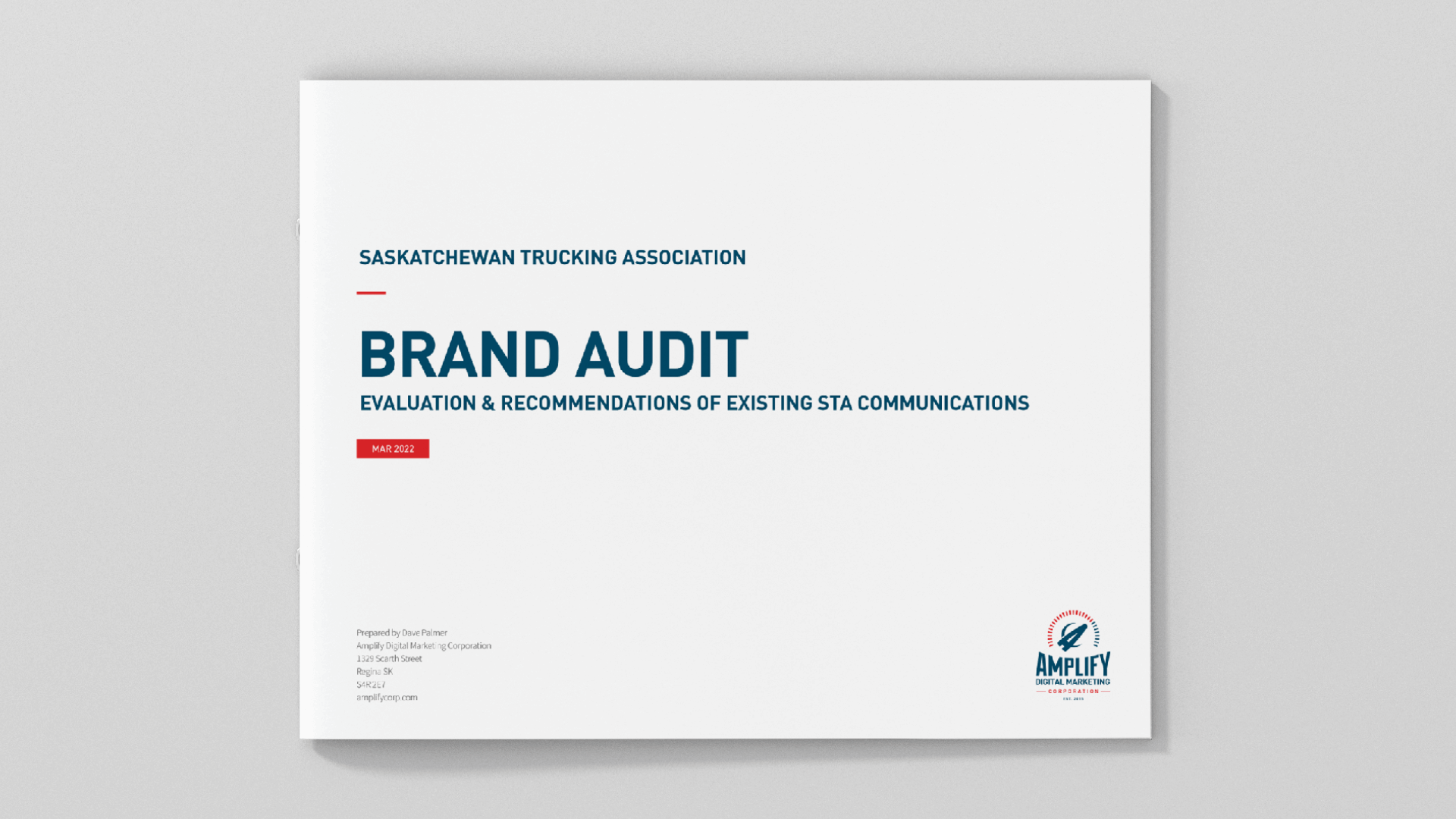 Saskatchewan Trucking Association, Consulting, Brand Audit, Portfolio Image