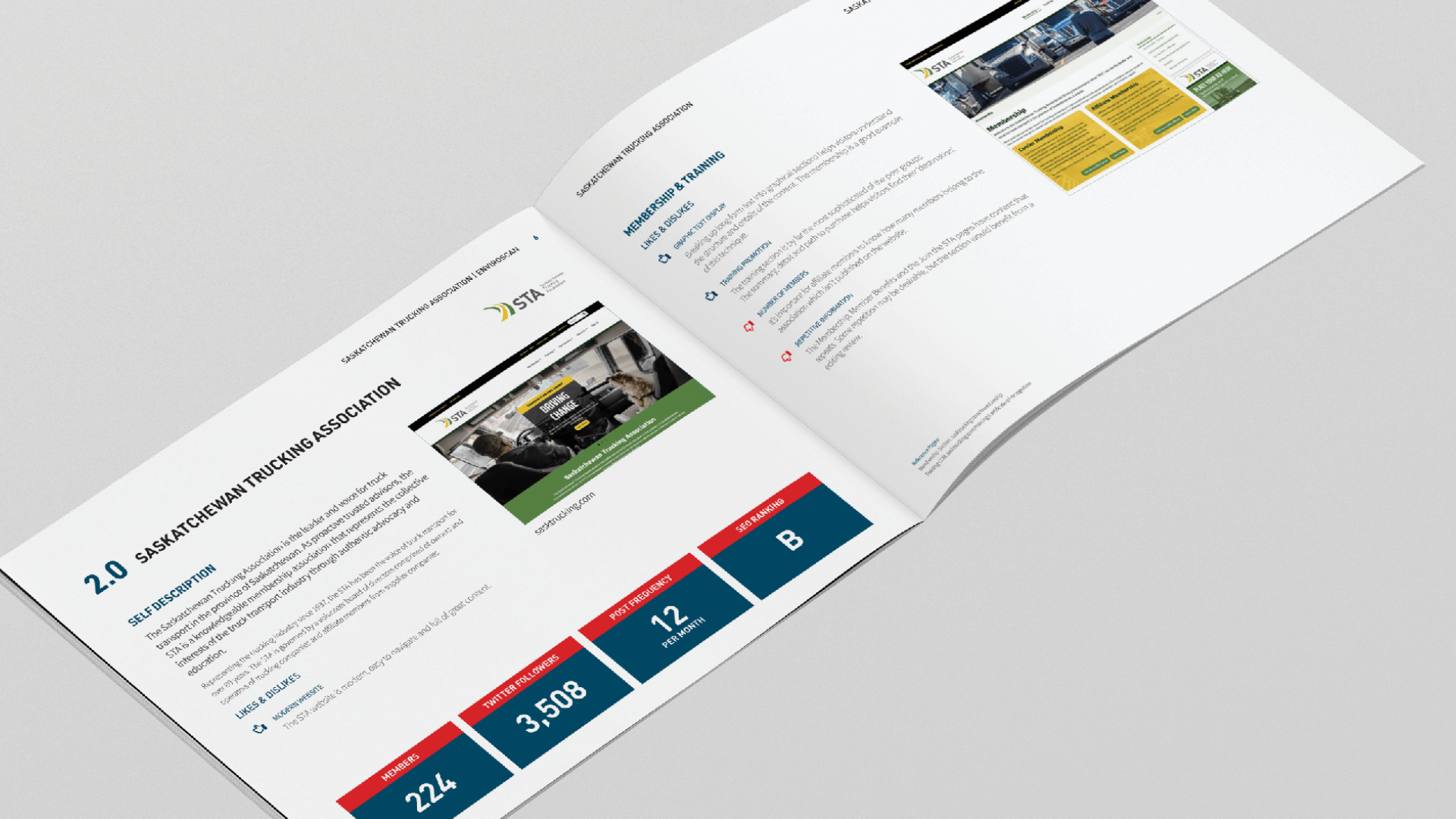 Amplify Digital Marketing Corporation, Saskatchewan Trucking Association, Consulting, Trucking Industry EnviroScan, Portfolio Image, Saskatchewan Trucking Association, Consulting, Trucking Industry EnviroScan, Portfolio Image,
