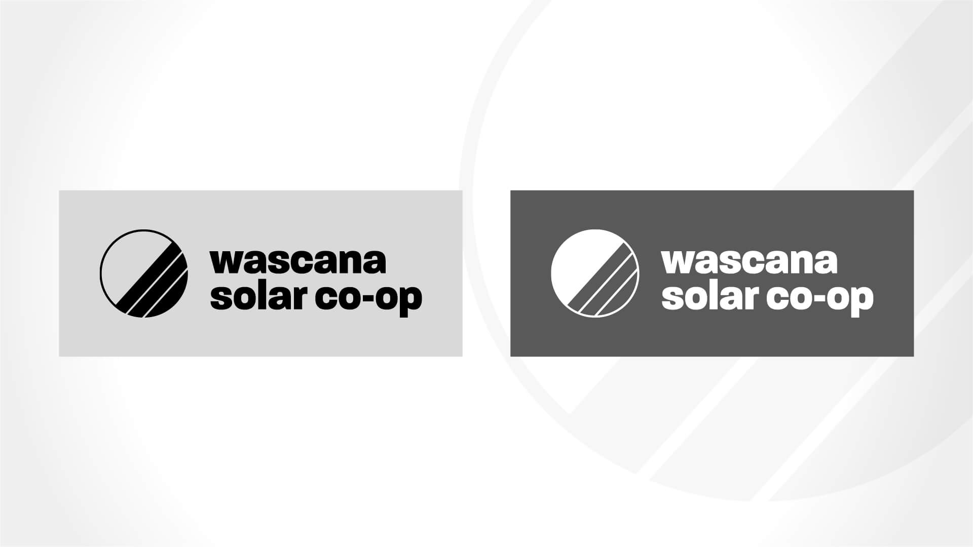 Wascana Solar Co-operative, Logo, Wascana Solar Co-op Visual Identity, Logo, Portfolio Image, 