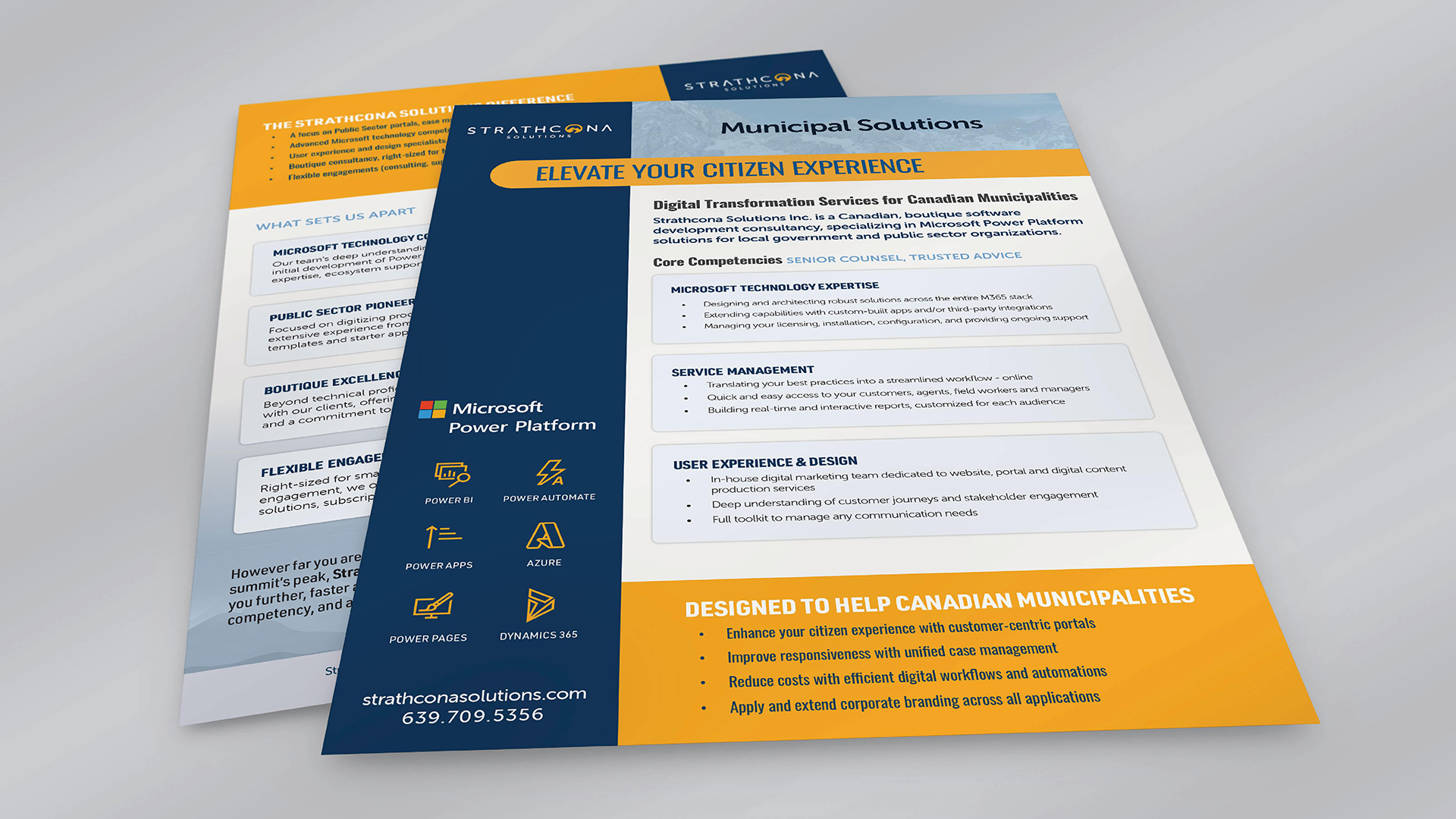 Amplify Digital Marketing Corporation, Strathcona Solutions Inc., Design, Elevated Perspective, Portfolio Image, Solution Flysheet Strathcona Solutions Inc., Design, Elevated Perspective, Portfolio Image, Solution Flysheet