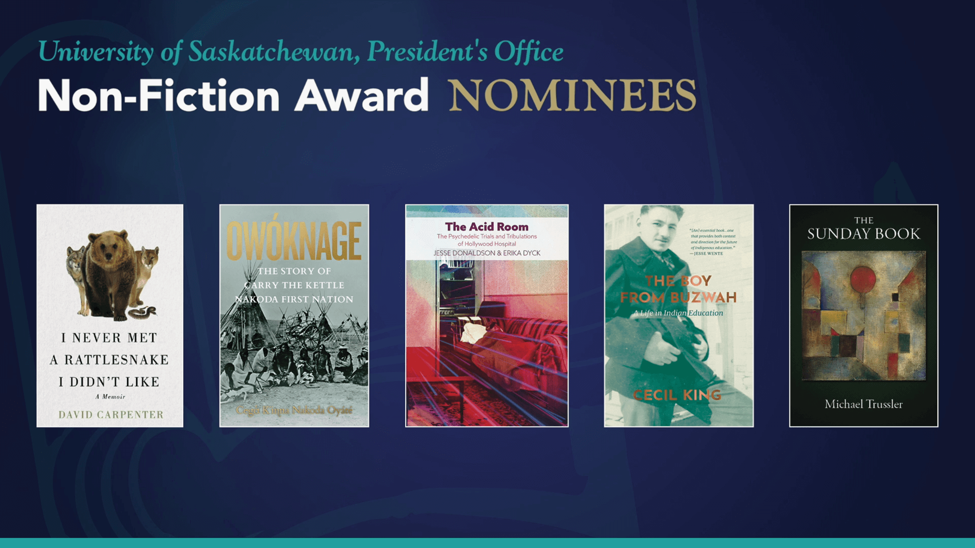 Saskatchewan Book Awards, Video, Saskatchewan Book Awards 2023, Portfolio Image, 