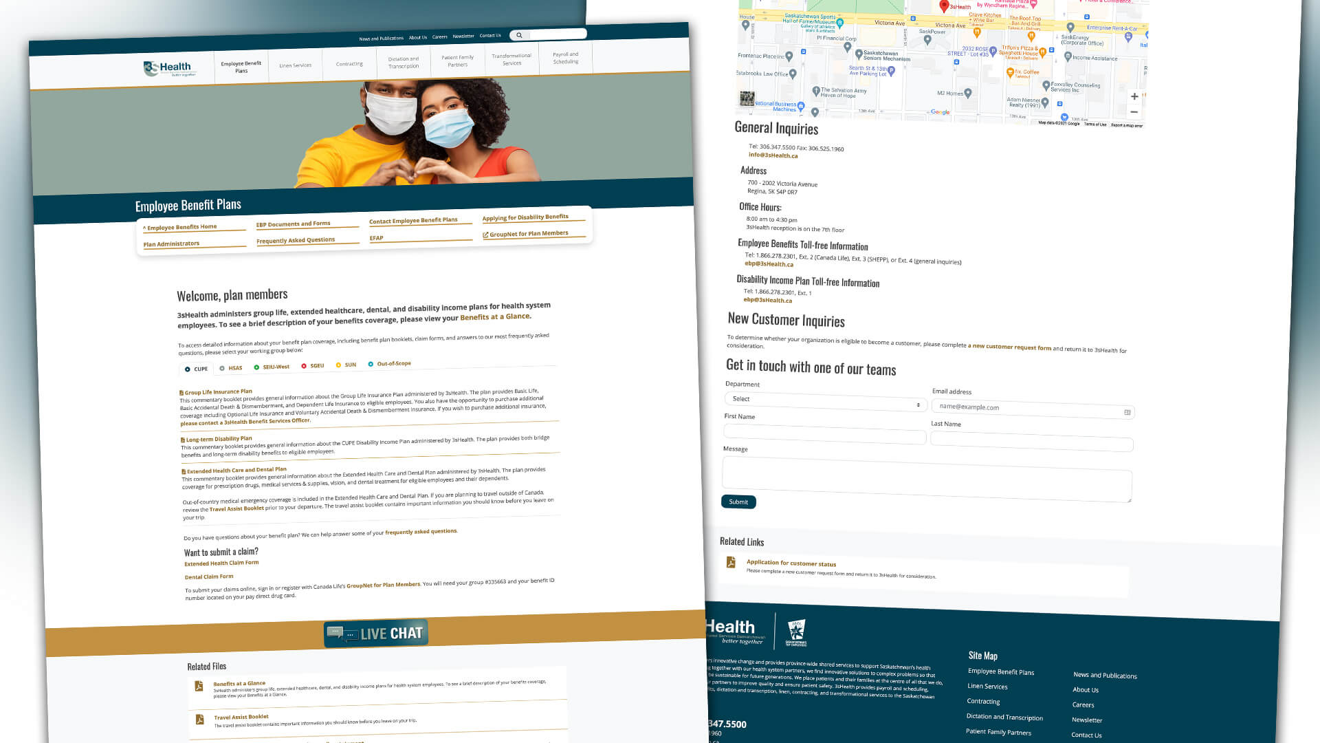 Amplify Digital Marketing Corporation, 3sHealth, Website, 3sHealth Website, Portfolio Image, 3sHealth, Website, 3sHealth Website, Portfolio Image,