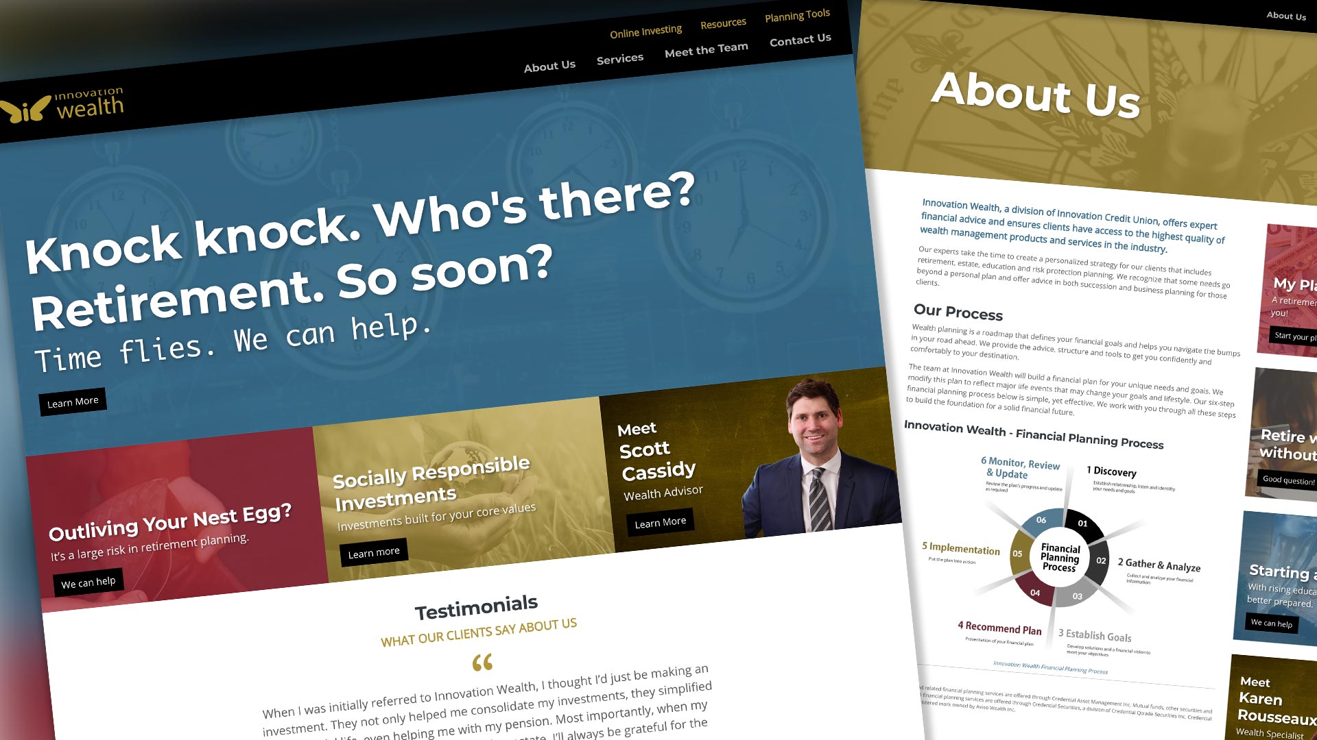 Innovation Federal Credit Union, Website, Innovation Wealth Website (2019), Portfolio Image