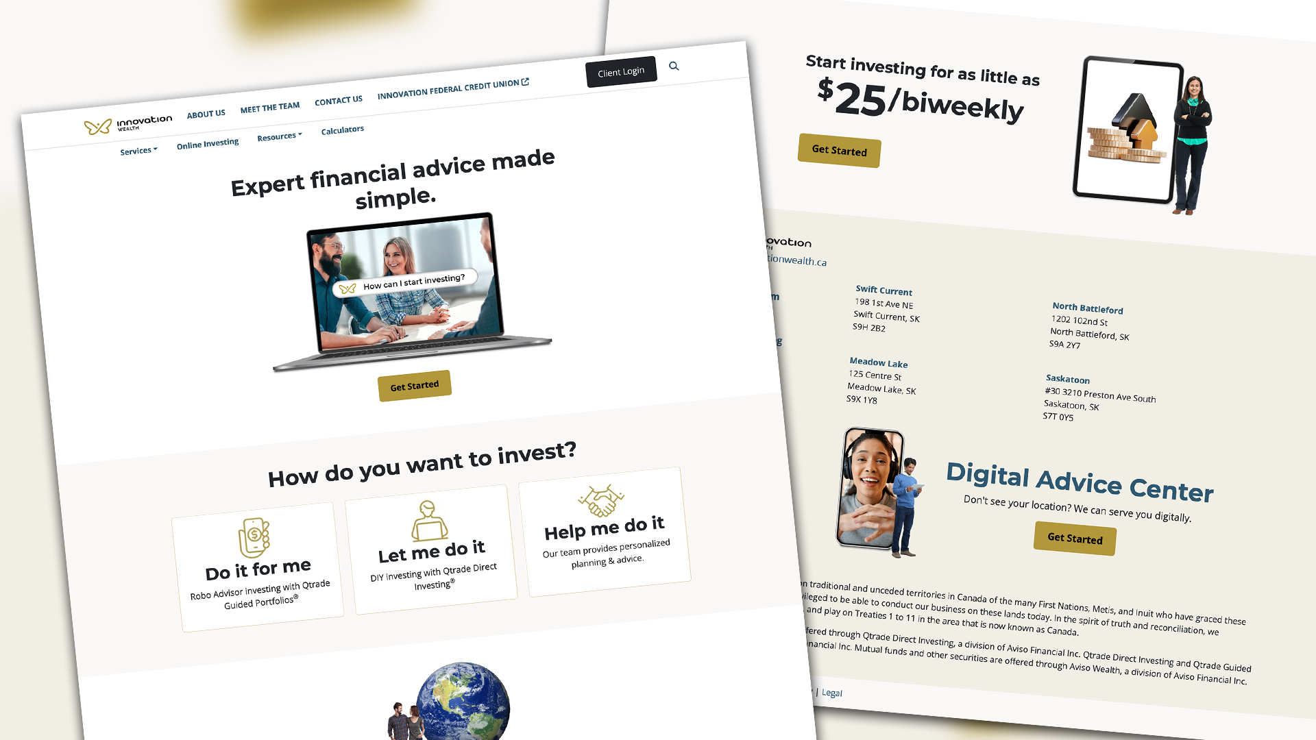 Amplify Digital Marketing Corporation, Innovation Wealth, Website, Banking on Flexibility, Portfolio Image, Innovation Wealth, Website, Banking on Flexibility, Portfolio Image,