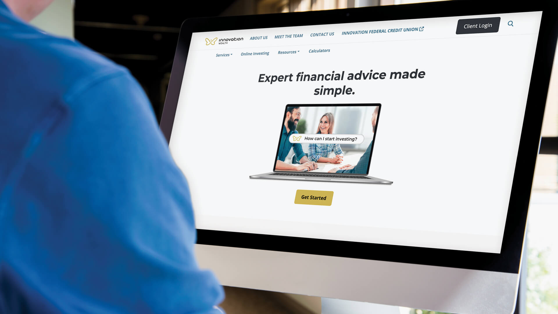 Amplify Digital Marketing Corporation, Innovation Wealth, Website, Banking on Flexibility, Portfolio Image Innovation Wealth, Website, Banking on Flexibility, Portfolio Image