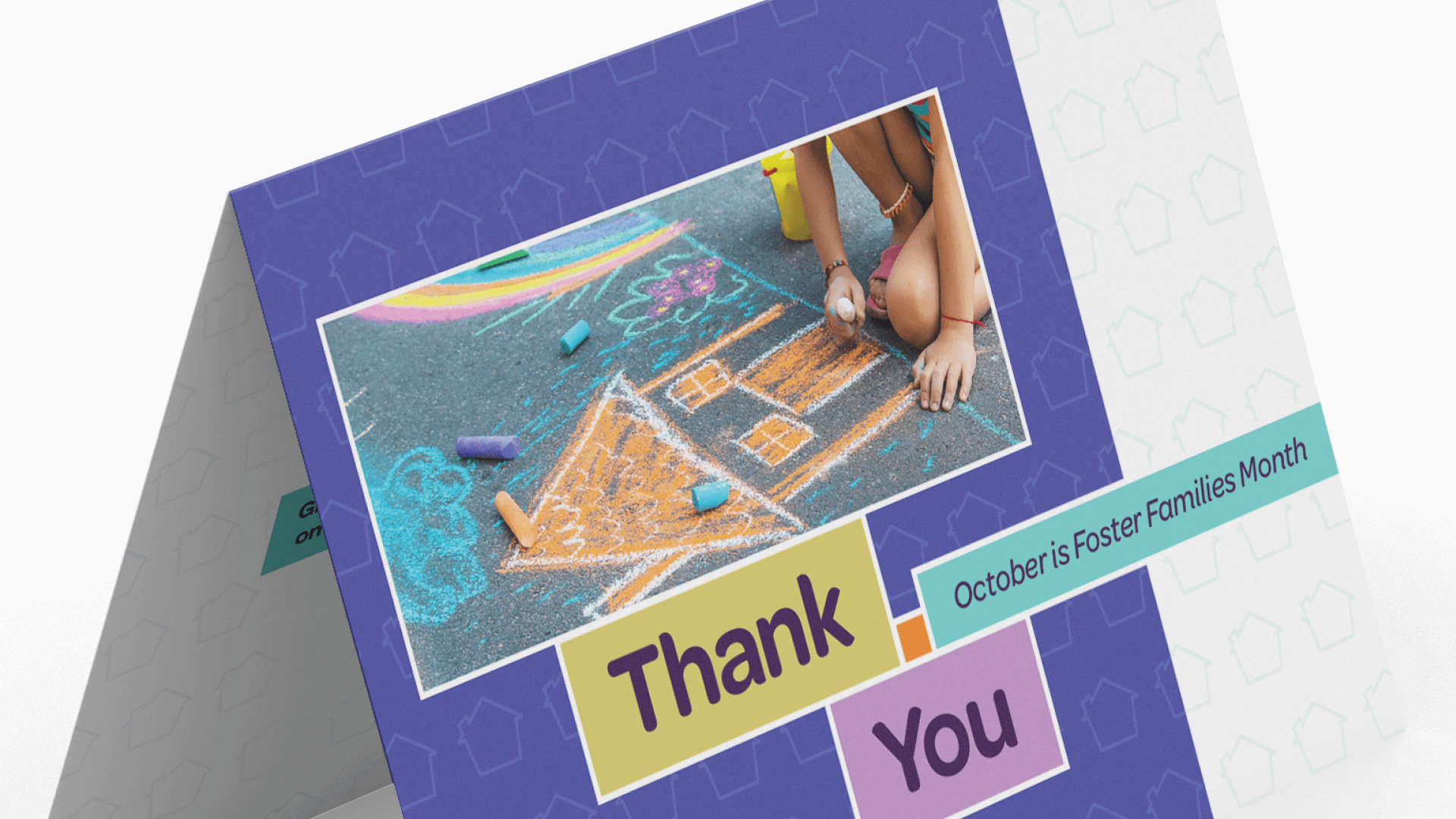 Saskatchewan Foster Families Association, Design, Foster Families Month Thank You Card, Portfolio Image